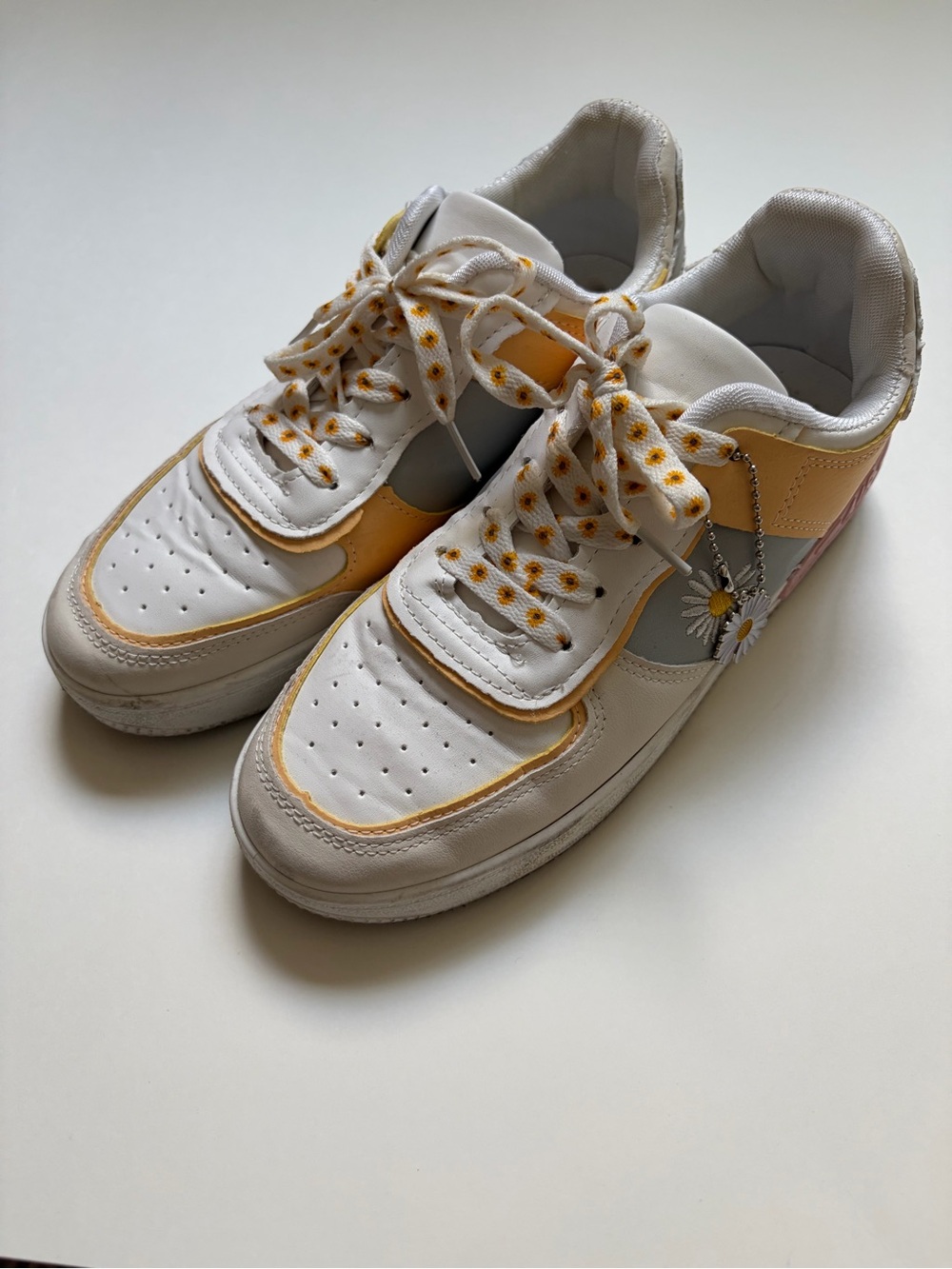 Redesigned Air Force 1s ~ Cute Daisy Sneakers